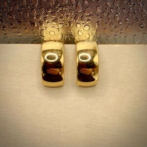 Monet Golden Clip On Huggies